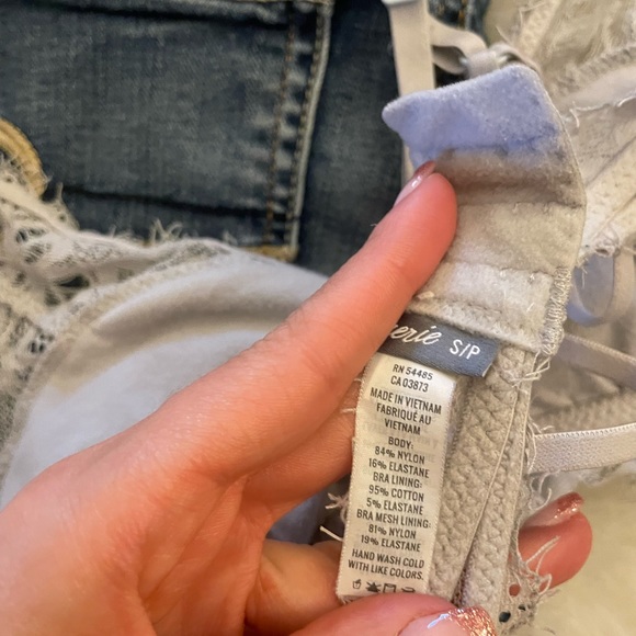 Aerie Light Gray Bralette - Picture 4 of 5